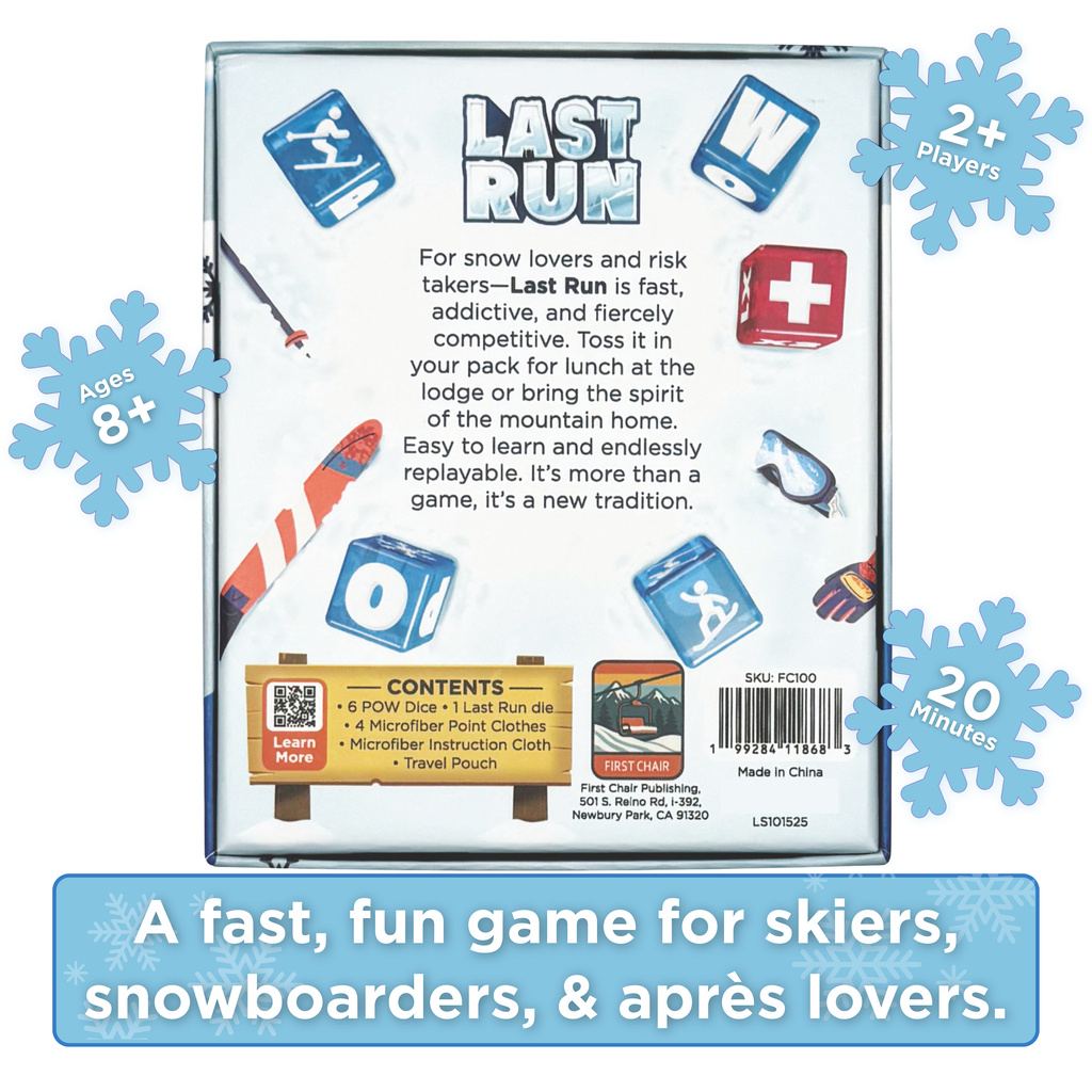 Last Run Game - Box Back